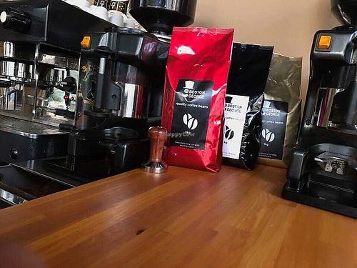 coffee  at Boston George in Haifa