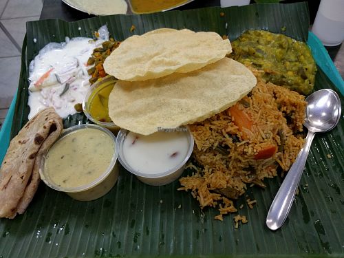Vegetable Briyani at Komala Vilas - Buffalo Rd in Central Singapore