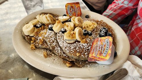 Vegan pancakes at Stella's Cafe in Wildwood