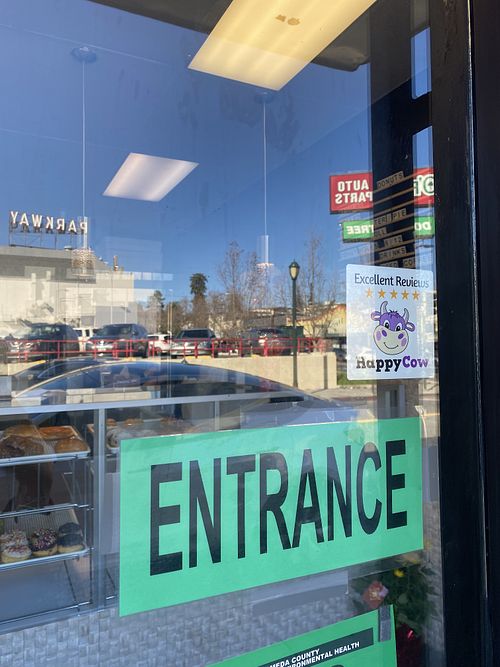 Super Kind and Friendly Owner Placed HC Sticker by Door! #Veganuary at Vegan Donut Gelato in Oakland