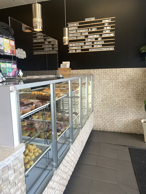 Menu Options w/Donut Display Case  at Vegan Donut Gelato in Oakland