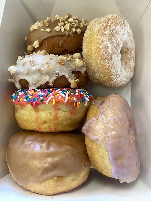 Half Dozen Donut Haul - Fully Vegan Delights!   at Vegan Donut Gelato in Oakland