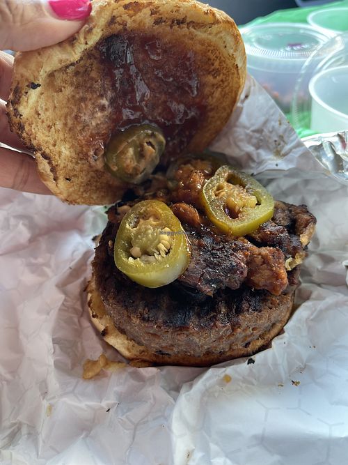Inside the Smokehouse Burger   at On The Bus in Milwaukee