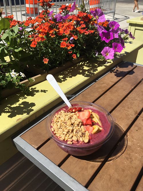 Berry bowl at On The Bus in Milwaukee