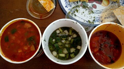 Vegan soups for that day. at Zoup! in Highland