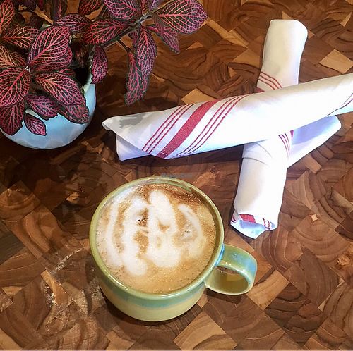 cashew milk latte at EiO & The HIVE in Nashville