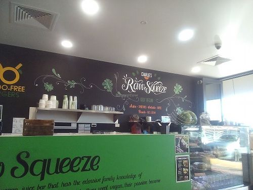 RS counter at Charlie's Raw Squeeze in Ipswich