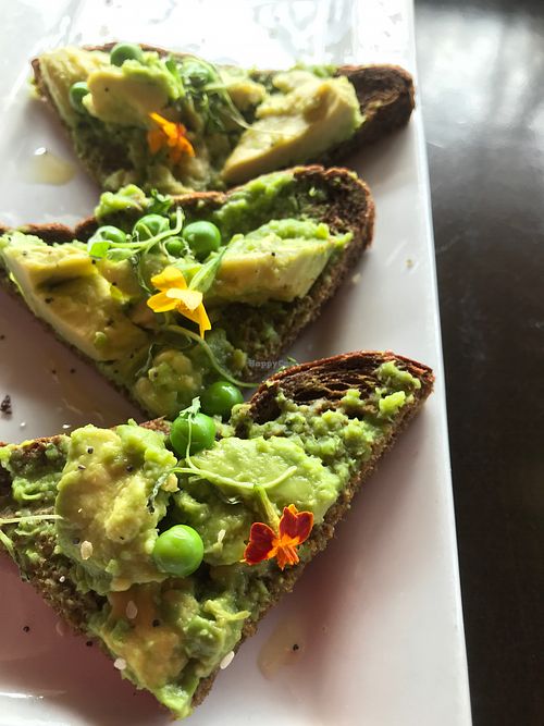Avocado toast! at Harvest Seasonal Grill & Wine Bar in Harrisburg