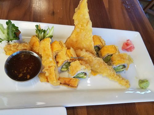boogie veggie roll with wasabi and pickled ginger at Maru Sushi in Kalamazoo