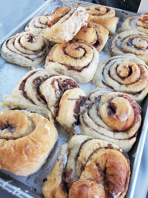 Cinnamon rolls at Devi's Donuts and Sweets in Long Beach