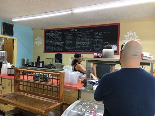 Menu Board at Lotus Asian and Natural Food Market in Ocala