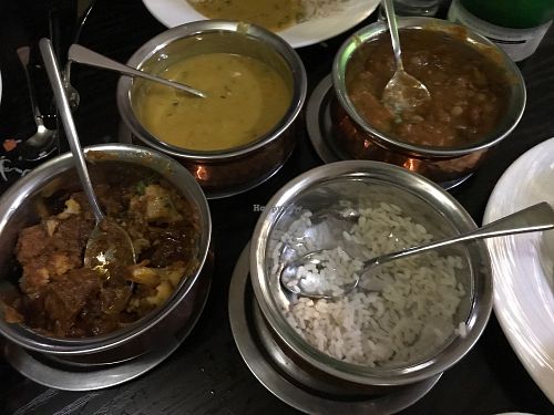 Main courses at Madha in Glasgow