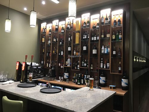 Bar area at Madha in Glasgow